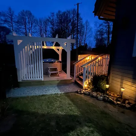Na Polanie Z Balia Ogrodowa W Sercu Kaszub Ferienhaus *
